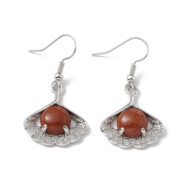 PandaHall Natural Red Jasper Ginkgo Leaf Dangle Earrings with Crystal Rhinestone, Platinum Brass Jewelry for Women, 40mm, Pin: 0.6mm Red...
PandaHall Natural Red Jasper Ginkgo Leaf Dangle Earrings with Crystal Rhinestone, Platinum Brass Jewelry for Women, 40mm, Pin: 0.6mm Red...