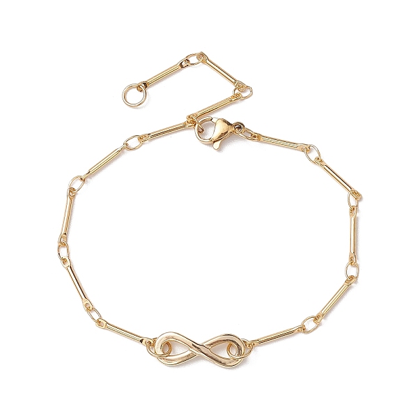 PandaHall Brass Bar Link Chain Bracelets, Infinity 304 Stainless Steel Link Chain Bracelets for Women, Golden, 8-1/2 inch(21.5cm) Brass...
PandaHall Brass Bar Link Chain Bracelets, Infinity 304 Stainless Steel Link Chain Bracelets for Women, Golden, 8-1/2 inch(21.5cm) Brass...