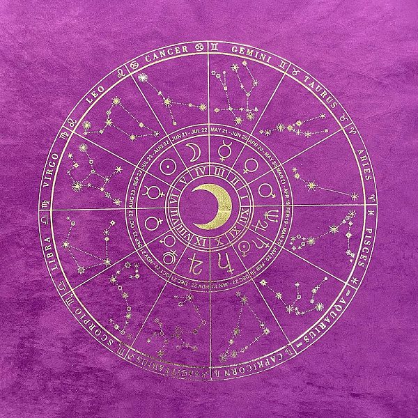 PandaHall Suede Fabric Tarot Tablecloth for Divination, Tarot Card Pad, Pendulum Tablecloth, Square, Purple, Constellation Pattern...
PandaHall Suede Fabric Tarot Tablecloth for Divination, Tarot Card Pad, Pendulum Tablecloth, Square, Purple, Constellation Pattern...