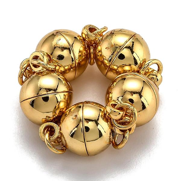 PandaHall Rack Plating Brass Magnetic Clasps with Loops, N45 Grade Strong Magnet, with Soldered Jump Rings, Long-Lasting Plated, Round, Real...
PandaHall Rack Plating Brass Magnetic Clasps with Loops, N45 Grade Strong Magnet, with Soldered Jump Rings, Long-Lasting Plated, Round, Real...
