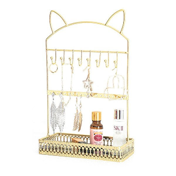 PandaHall Metal Earring Rack, Earrings Display Stand, Golden, 19x11x35cm Iron Cat Shape
PandaHall Metal Earring Rack, Earrings Display Stand, Golden, 19x11x35cm Iron Cat Shape