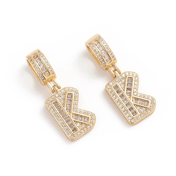 PandaHall Brass Micro Pave Cubic Zirconia Pendants, Long-Lasting Plated, Letter, Clear, Letter.K, 32.8mm, Hole: 6.5x9mm, Letter.K...
PandaHall Brass Micro Pave Cubic Zirconia Pendants, Long-Lasting Plated, Letter, Clear, Letter.K, 32.8mm, Hole: 6.5x9mm, Letter.K...