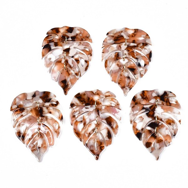 PandaHall Cellulose Acetate(Resin) Big Pendants, with Light Gold Plated Brass Loops, Leaf, Floral White, 62x41x2.5mm, Hole: 1.4mm, Jump Ring...
PandaHall Cellulose Acetate(Resin) Big Pendants, with Light Gold Plated Brass Loops, Leaf, Floral White, 62x41x2.5mm, Hole: 1.4mm, Jump Ring...