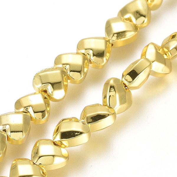 PandaHall Electroplated Non-magnetic Synthetic Hematite Beads Strands, Heart, Faceted, Golden Plated, 6x6x3.5mm, Hole: 0.8mm, about...
PandaHall Electroplated Non-magnetic Synthetic Hematite Beads Strands, Heart, Faceted, Golden Plated, 6x6x3.5mm, Hole: 0.8mm, about...