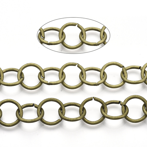 PandaHall Iron Rolo Chains, Belcher Chain, Unwelded, with Spool, Antique Bronze, Link: 15x1.8mm, about 39.37 Feet(12m)/roll Iron
PandaHall Iron Rolo Chains, Belcher Chain, Unwelded, with Spool, Antique Bronze, Link: 15x1.8mm, about 39.37 Feet(12m)/roll Iron