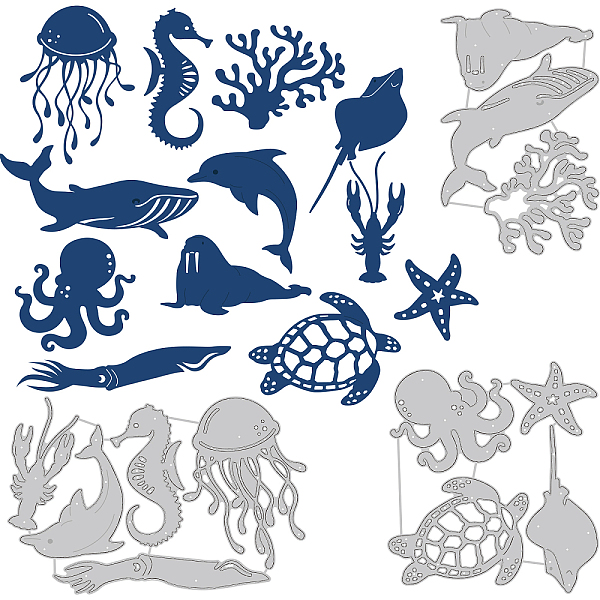 PandaHall BENECREAT 3PCS 13 Styles Sea Creatures Cutting Dies, Aquatic Creatures Dolphin Octopus Starfish Carbon Steel Cutting Stencils for...
PandaHall BENECREAT 3PCS 13 Styles Sea Creatures Cutting Dies, Aquatic Creatures Dolphin Octopus Starfish Carbon Steel Cutting Stencils for...