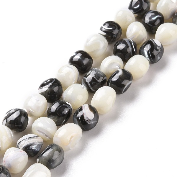 PandaHall Natural Trochid Shell Beads Strands, Mixed Dyed and Undyed, Round, White, Black, 8~9x7.5~9.5x7.5~9.5mm, Hole: 0.8mm, about...
PandaHall Natural Trochid Shell Beads Strands, Mixed Dyed and Undyed, Round, White, Black, 8~9x7.5~9.5x7.5~9.5mm, Hole: 0.8mm, about...