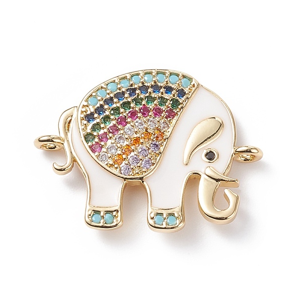PandaHall Brass Micro Pave Colorful Cubic Zirconia Connector Charms, with White Enamel, Cadmium Free & Lead Free, Long-Lasting Plated...
PandaHall Brass Micro Pave Colorful Cubic Zirconia Connector Charms, with White Enamel, Cadmium Free & Lead Free, Long-Lasting Plated...
