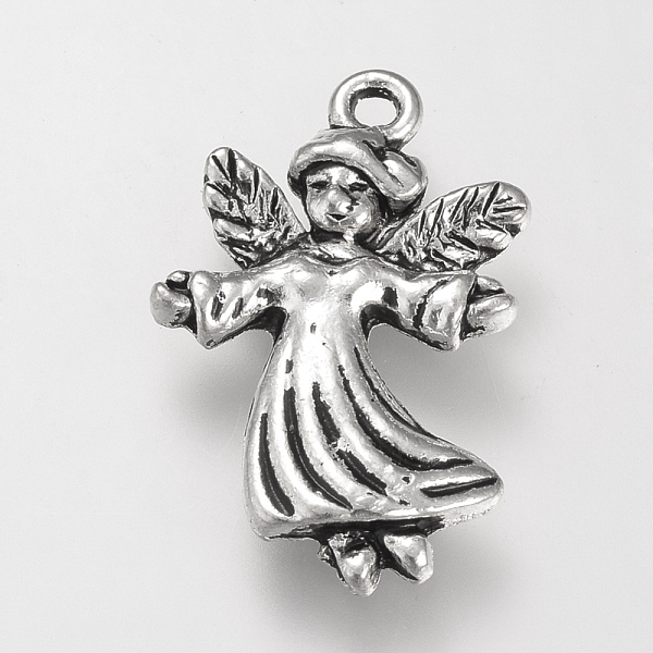 PandaHall Tibetan Style Alloy Pendants, Cadmium Free & Lead Free, Angel, Antique Silver, 22x14.5x2.5mm, Hole: 1.5mm, about 610pcs/1000g...
PandaHall Tibetan Style Alloy Pendants, Cadmium Free & Lead Free, Angel, Antique Silver, 22x14.5x2.5mm, Hole: 1.5mm, about 610pcs/1000g...
