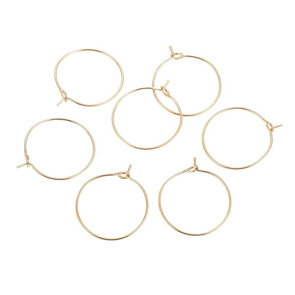 PandaHall Ion Plating(IP) 316L Surgical Stainless Steel Hoop Earring Findings, Wine Glass Charms Findings, Golden, 21x0.7mm, 21 Gauge 316L...
PandaHall Ion Plating(IP) 316L Surgical Stainless Steel Hoop Earring Findings, Wine Glass Charms Findings, Golden, 21x0.7mm, 21 Gauge 316L...