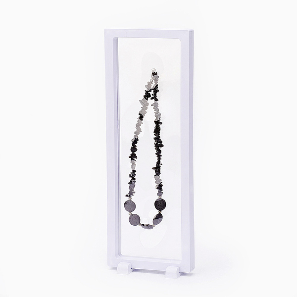 PandaHall Plastic Frame Stands, with Transparent Membrane, 3D Floating Frame Display Holder, For Bracelet/Necklace Jewelry Display..., White
PandaHall Plastic Frame Stands, with Transparent Membrane, 3D Floating Frame Display Holder, For Bracelet/Necklace Jewelry Display..., White