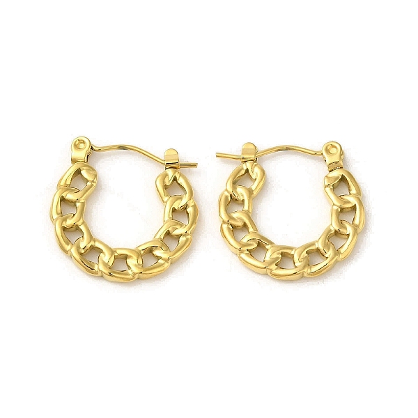 PandaHall 304 Stainless Steel Hoop Earrings for Women, Hoof Shape, Golden, 18.5x2mm 304 Stainless Steel
PandaHall 304 Stainless Steel Hoop Earrings for Women, Hoof Shape, Golden, 18.5x2mm 304 Stainless Steel