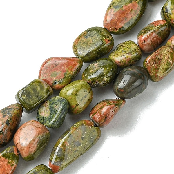 PandaHall Natural Unakite Beads Strands, Nuggets, Tumbled Stone, 7.5~17.5x7~10x4~8mm, Hole: 0.6~1.4mm, about 36pcs/strand, 15.55 inch...
PandaHall Natural Unakite Beads Strands, Nuggets, Tumbled Stone, 7.5~17.5x7~10x4~8mm, Hole: 0.6~1.4mm, about 36pcs/strand, 15.55 inch...