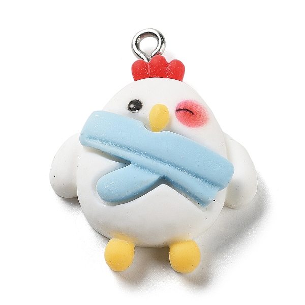 PandaHall Opaque Resin Pendants, Chick Charms with Platinum Plated Iron Loops, White, 30x23x6mm, Hole: 2mm Iron+Resin Chick White
PandaHall Opaque Resin Pendants, Chick Charms with Platinum Plated Iron Loops, White, 30x23x6mm, Hole: 2mm Iron+Resin Chick White