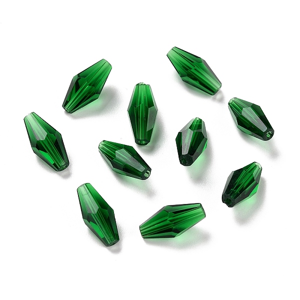 PandaHall Transparent Glass Beads, Faceted, Bicone, Green, 16x8mm, Hole: 1mm Glass Bicone Green
PandaHall Transparent Glass Beads, Faceted, Bicone, Green, 16x8mm, Hole: 1mm Glass Bicone Green