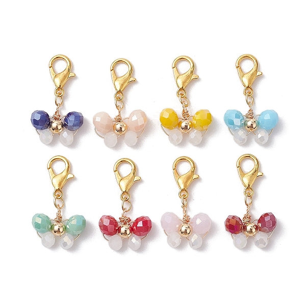 PandaHall Alloy Glass Pendant Decorations, Butterfly, Mixed Color, 25~26mm, about 8pcs/set Glass Butterfly Multicolor
PandaHall Alloy Glass Pendant Decorations, Butterfly, Mixed Color, 25~26mm, about 8pcs/set Glass Butterfly Multicolor
