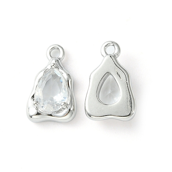 PandaHall Brass Micro Pave Clear Cubic Zirconia Charms, Irregular Teardrop Charm, Real Platinum Plated, 12.5x8x3.5mm, Hole: 1.2mm...
PandaHall Brass Micro Pave Clear Cubic Zirconia Charms, Irregular Teardrop Charm, Real Platinum Plated, 12.5x8x3.5mm, Hole: 1.2mm...