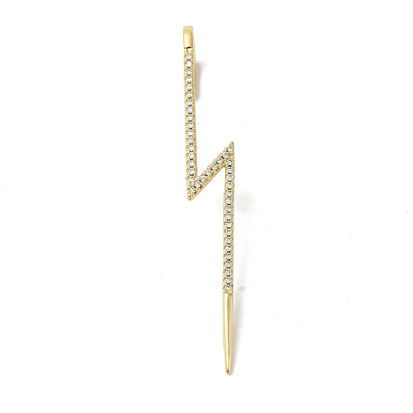 PandaHall Brass Micro Pave Clear Cubic Zirconia Ear Wrap Crawler Hook Earrings for Women, Real 18K Gold Plated, Lightning Bolt, 72x9mm, Pin...
PandaHall Brass Micro Pave Clear Cubic Zirconia Ear Wrap Crawler Hook Earrings for Women, Real 18K Gold Plated, Lightning Bolt, 72x9mm, Pin...