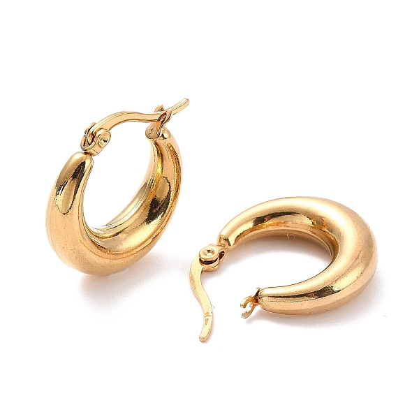 PandaHall Vacuum Plating 304 Stainless Steel Chunky Hoop Earrings for Women, Golden, 21x20x6mm, Pin: 0.6mm 304 Stainless Steel Ring
PandaHall Vacuum Plating 304 Stainless Steel Chunky Hoop Earrings for Women, Golden, 21x20x6mm, Pin: 0.6mm 304 Stainless Steel Ring