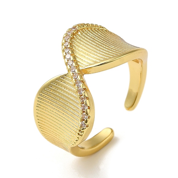PandaHall Rack Plating Real 18K Gold Plated Brass Micro Pave Cubic Zirconia Open Cuff Rings, Infinity, Clear, Inner Diameter: 18mm...
PandaHall Rack Plating Real 18K Gold Plated Brass Micro Pave Cubic Zirconia Open Cuff Rings, Infinity, Clear, Inner Diameter: 18mm...
