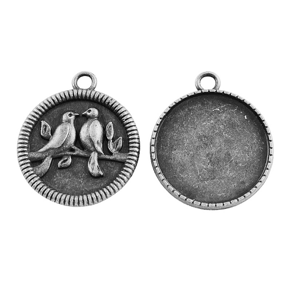 PandaHall Tibetan Style Alloy Carved Birds Pendant Cabochon Bezel Settings, Cadmium Free & Nickel Free & Lead Free, Antique Silver, Flat...
PandaHall Tibetan Style Alloy Carved Birds Pendant Cabochon Bezel Settings, Cadmium Free & Nickel Free & Lead Free, Antique Silver, Flat...