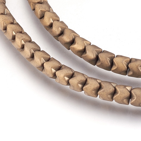 PandaHall Electroplate Non-magnetic Synthetic Hematite Bead Strands, Frosted, Column, Antique Bronze Plated, 5x4mm, Hole: 1mm, about...
PandaHall Electroplate Non-magnetic Synthetic Hematite Bead Strands, Frosted, Column, Antique Bronze Plated, 5x4mm, Hole: 1mm, about...