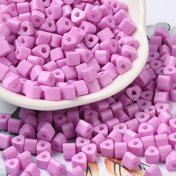 PandaHall Baking Painted Glass Bead, Ceylon, Triangle Hole, Trangle, Plum, 5x5x4mm, Hole: 1.3mm, 3150pcs/pound Glass Triangle Purple
PandaHall Baking Painted Glass Bead, Ceylon, Triangle Hole, Trangle, Plum, 5x5x4mm, Hole: 1.3mm, 3150pcs/pound Glass Triangle Purple