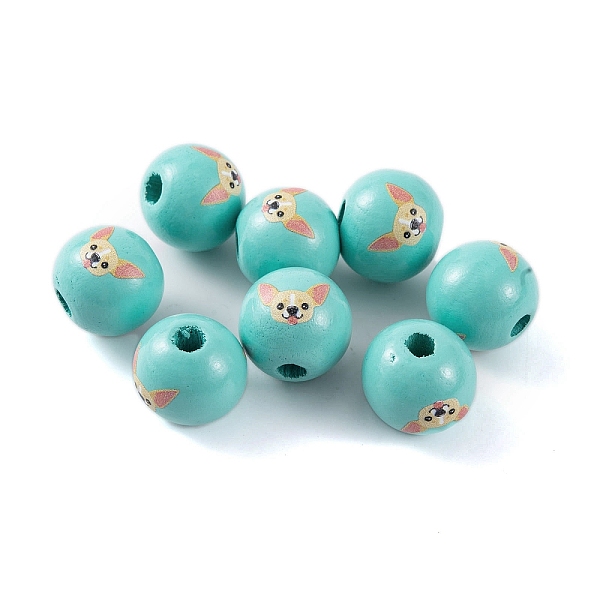 PandaHall Wood European Beads, Round with Dog Pattern, Turquoise, 16x15mm, Hole: 4.5mm Wood Round Green
PandaHall Wood European Beads, Round with Dog Pattern, Turquoise, 16x15mm, Hole: 4.5mm Wood Round Green