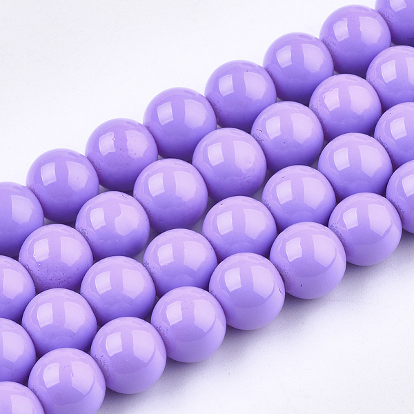 PandaHall Painted Glass Bead Strands, Baking Paint, Round, Violet, 6mm, Hole: 1.3~1.6mm, about 133pcs/strand, 31.4 inch Glass Round Purple
PandaHall Painted Glass Bead Strands, Baking Paint, Round, Violet, 6mm, Hole: 1.3~1.6mm, about 133pcs/strand, 31.4 inch Glass Round Purple