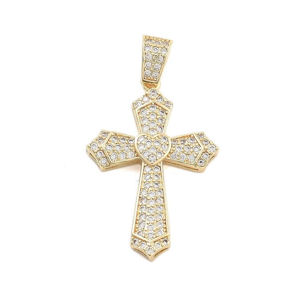 PandaHall Brass Pave Cubic Zirconia Pendants, Golden, Cross, 33x22.5x4mm, Hole: 5mm Brass+Cubic Zirconia Cross Clear
PandaHall Brass Pave Cubic Zirconia Pendants, Golden, Cross, 33x22.5x4mm, Hole: 5mm Brass+Cubic Zirconia Cross Clear