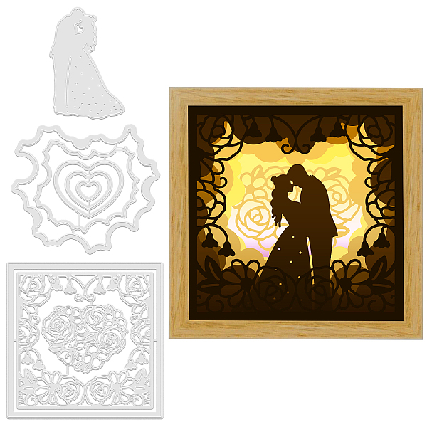 PandaHall GLOBLELAND 3Pcs Valentine's Day Cutting Dies Metal Wedding Love Frame Die Cuts Embossing Stencils Template for Paper Card Making...
PandaHall GLOBLELAND 3Pcs Valentine's Day Cutting Dies Metal Wedding Love Frame Die Cuts Embossing Stencils Template for Paper Card Making...