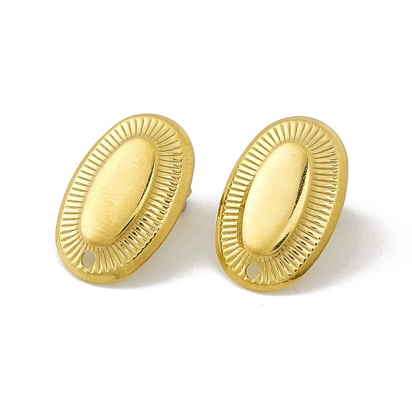 PandaHall 304 Stainless Steel Stud Earring Findings, with Hole, Oval, Golden, 19x13x2.5mm, Hole: 1.5mm, Pin: 0.8mm 304 Stainless Steel Oval
PandaHall 304 Stainless Steel Stud Earring Findings, with Hole, Oval, Golden, 19x13x2.5mm, Hole: 1.5mm, Pin: 0.8mm 304 Stainless Steel Oval