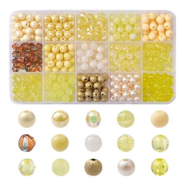 PandaHall Acrylic Beads, Mixed Style, Round, Yellow, 8mm, Hole: 1.8mm, 25pcs/style Acrylic Round Yellow
PandaHall Acrylic Beads, Mixed Style, Round, Yellow, 8mm, Hole: 1.8mm, 25pcs/style Acrylic Round Yellow