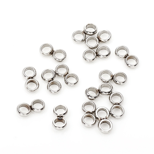 PandaHall 201 Stainless Steel Spacer Bars, Double Ring, Stainless Steel Color, 7x3.5x1.5mm, Hole: 2.2mm 201 Stainless Steel Ring
PandaHall 201 Stainless Steel Spacer Bars, Double Ring, Stainless Steel Color, 7x3.5x1.5mm, Hole: 2.2mm 201 Stainless Steel Ring
