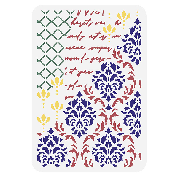 PandaHall Plastic Drawing Painting Stencils Templates, for Painting on Scrapbook Fabric Tiles Floor Furniture Wood, Rectangle, Floral...
PandaHall Plastic Drawing Painting Stencils Templates, for Painting on Scrapbook Fabric Tiles Floor Furniture Wood, Rectangle, Floral...
