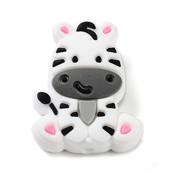 PandaHall Silicone Focal Beads, Chewing Beads For Teethers, DIY Nursing Necklaces Making, Zebra, 27.5x21.5x8.5mm, Hole: 2mm Silicone Zebra..., White
PandaHall Silicone Focal Beads, Chewing Beads For Teethers, DIY Nursing Necklaces Making, Zebra, 27.5x21.5x8.5mm, Hole: 2mm Silicone Zebra..., White