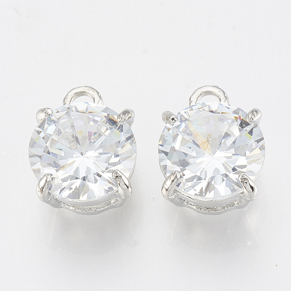 PandaHall Alloy Cubic Zirconia Charms, Flat Round, Platinum, 13x10x7.5mm, Hole: 2mm Alloy+Cubic Zirconia Flat Round
PandaHall Alloy Cubic Zirconia Charms, Flat Round, Platinum, 13x10x7.5mm, Hole: 2mm Alloy+Cubic Zirconia Flat Round