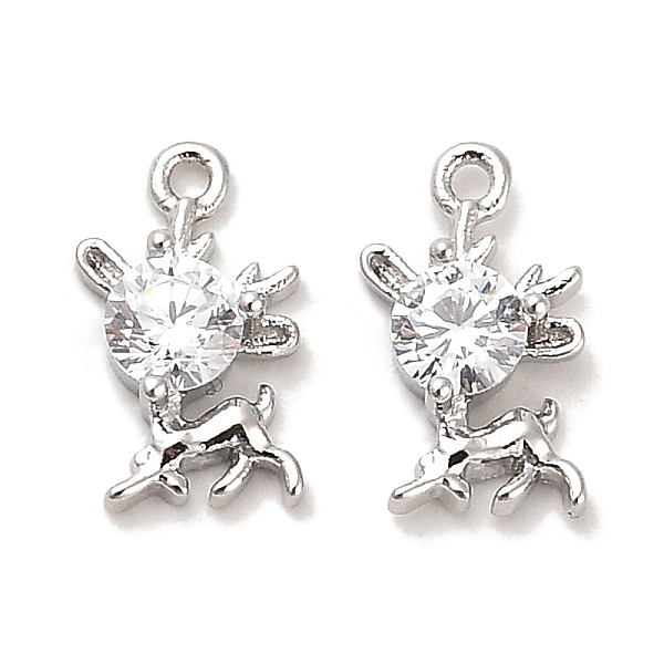 PandaHall Brass Glass Charms, Deer, Real Platinum Plated, 9.5x6x2.5mm, Hole: 0.9mm Brass+Glass Deer Clear
PandaHall Brass Glass Charms, Deer, Real Platinum Plated, 9.5x6x2.5mm, Hole: 0.9mm Brass+Glass Deer Clear
