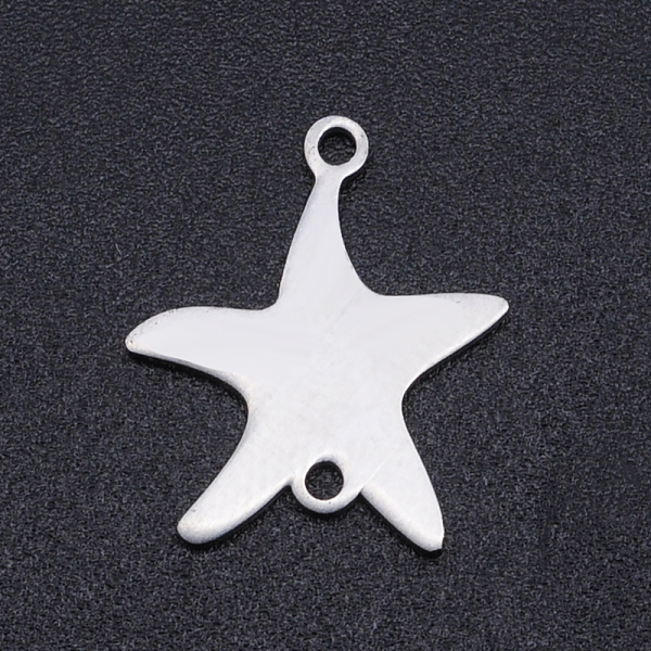PandaHall 201 Stainless Steel Links connectors, Laser Cut, Starfish/Sea Stars, Blank Stamping Tag, Stainless Steel Color, 16.5x14x1mm, Hole...
PandaHall 201 Stainless Steel Links connectors, Laser Cut, Starfish/Sea Stars, Blank Stamping Tag, Stainless Steel Color, 16.5x14x1mm, Hole...