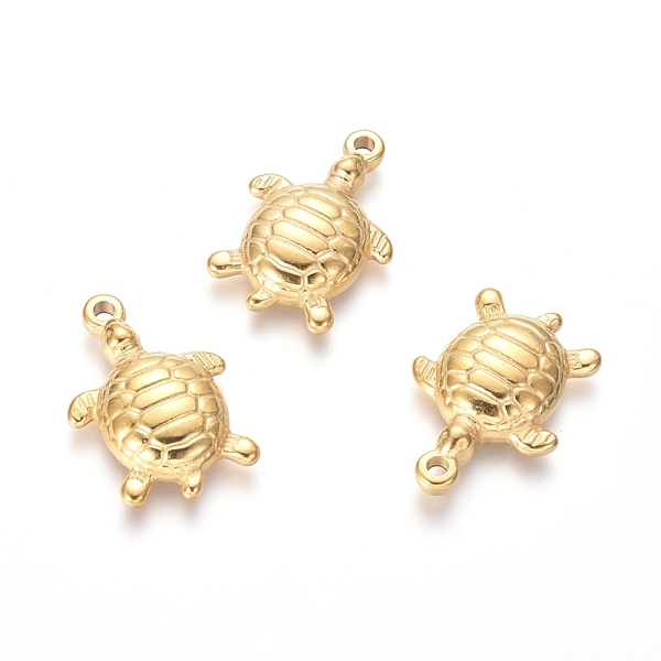 PandaHall 304 Stainless Steel Pendants, Tortoise, Golden, 21x14.5x3.5mm, Hole:1.5mm 304 Stainless Steel Tortoise
PandaHall 304 Stainless Steel Pendants, Tortoise, Golden, 21x14.5x3.5mm, Hole:1.5mm 304 Stainless Steel Tortoise