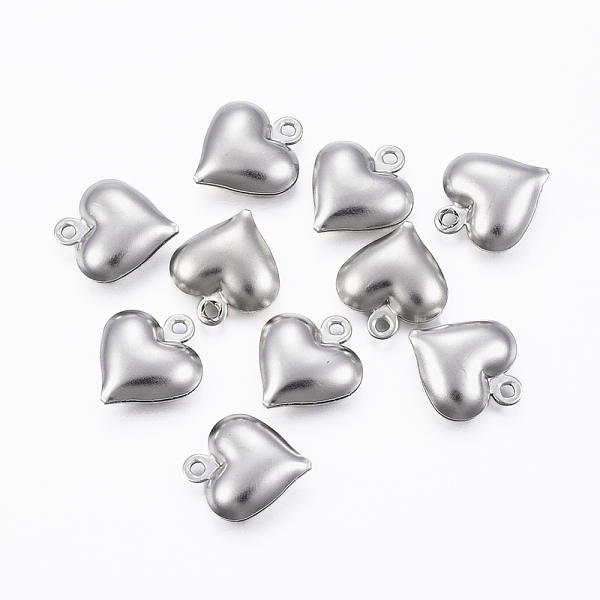 PandaHall 304 Stainless Steel Charms, Hollow Heart, Stainless Steel Color, 13x11.5x4.8mm, Hole: 1.2mm 304 Stainless Steel Heart
PandaHall 304 Stainless Steel Charms, Hollow Heart, Stainless Steel Color, 13x11.5x4.8mm, Hole: 1.2mm 304 Stainless Steel Heart