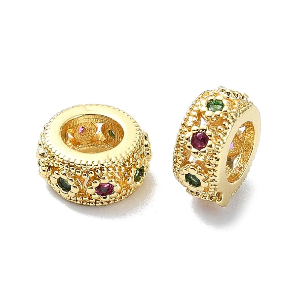 PandaHall Rack Plating Brass Micro Pave Clear Cubic Zirconia Beads, Long-Lasting Plated, Lead Free & Cadmium Free, Flat Round, Real 18K Gold...
PandaHall Rack Plating Brass Micro Pave Clear Cubic Zirconia Beads, Long-Lasting Plated, Lead Free & Cadmium Free, Flat Round, Real 18K Gold...