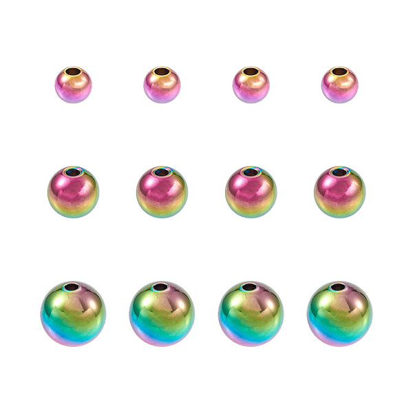 PandaHall Craftdady 45Pcs 3 Style Ion Plating(IP) 304 Stainless Steel Beads, Round, Rainbow Color, 5.7~10x5~10mm, Hole: 2mm, 15pcs/style 304...
PandaHall Craftdady 45Pcs 3 Style Ion Plating(IP) 304 Stainless Steel Beads, Round, Rainbow Color, 5.7~10x5~10mm, Hole: 2mm, 15pcs/style 304...