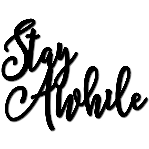 PandaHall CREATCABIN Stay Awhile Unfinished Wood Cutout Sign Wooden Words Crafts DIY Slice Embellishment Laser Cut Wooden Decorative Sign..., Black
PandaHall CREATCABIN Stay Awhile Unfinished Wood Cutout Sign Wooden Words Crafts DIY Slice Embellishment Laser Cut Wooden Decorative Sign..., Black