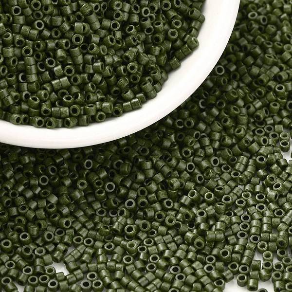 PandaHall Cylinder Seed Beads, Frosted Colors, Uniform Size, Dark Olive Green, 2x1.3~1.5mm, Hole: 0.8~1mm, about 888pcs/10g Glass
PandaHall Cylinder Seed Beads, Frosted Colors, Uniform Size, Dark Olive Green, 2x1.3~1.5mm, Hole: 0.8~1mm, about 888pcs/10g Glass