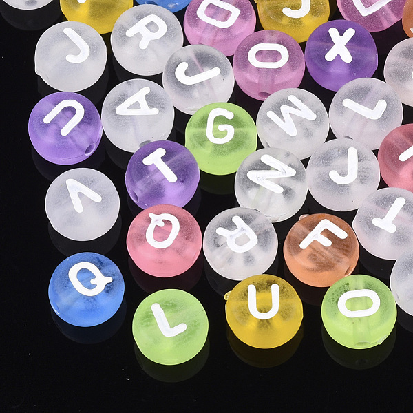 PandaHall Transparent Acrylic Beads, Horizontal Hole, Flat Round with Letter, Mixed Color, 7x3.5mm, Hole: 1.2mm Acrylic Flat Round..., Multicolor
PandaHall Transparent Acrylic Beads, Horizontal Hole, Flat Round with Letter, Mixed Color, 7x3.5mm, Hole: 1.2mm Acrylic Flat Round..., Multicolor