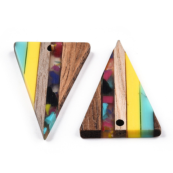 PandaHall Transparent Resin & Walnut Wood Pendants, Triangle Charm, Yellow, 32.5x22x3.5mm, Hole: 2mm Resin+Wood Triangle Yellow
PandaHall Transparent Resin & Walnut Wood Pendants, Triangle Charm, Yellow, 32.5x22x3.5mm, Hole: 2mm Resin+Wood Triangle Yellow