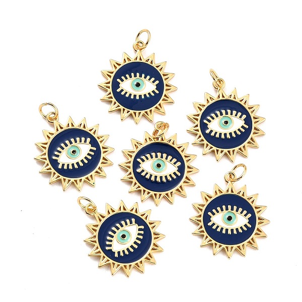 PandaHall Brass Enamel Pendants, Long-Lasting Plated, Sun with Eye, Real 18K Gold Plated, 22x19.5x1.5mm, Hole: 3.6mm Brass+Enamel Sun
PandaHall Brass Enamel Pendants, Long-Lasting Plated, Sun with Eye, Real 18K Gold Plated, 22x19.5x1.5mm, Hole: 3.6mm Brass+Enamel Sun