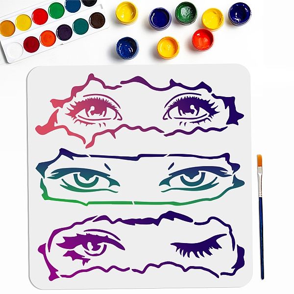 PandaHall MAYJOYDIY US 1Pc PET Hollow Out Drawing Painting Stencils, for DIY Scrapbook, Photo Album, with 1Pc Art Paint Brushes, Eye...
PandaHall MAYJOYDIY US 1Pc PET Hollow Out Drawing Painting Stencils, for DIY Scrapbook, Photo Album, with 1Pc Art Paint Brushes, Eye...