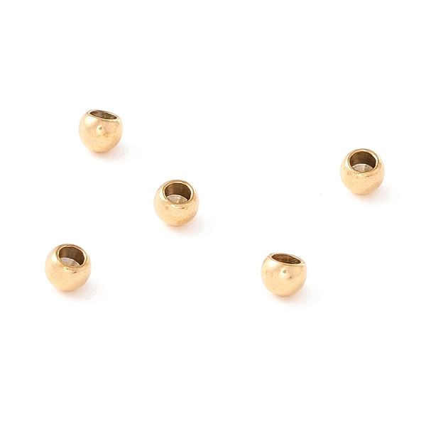 PandaHall Ion Plating(IP) 202 Stainless Steel Beads, Half Drilled, Round, Golden, 3x2.5mm, Half Hole: 1.6mm 202 Stainless Steel Round
PandaHall Ion Plating(IP) 202 Stainless Steel Beads, Half Drilled, Round, Golden, 3x2.5mm, Half Hole: 1.6mm 202 Stainless Steel Round